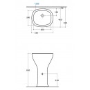 Свободностояща Монолитна Мивка 55х46см. VANITY BASINS